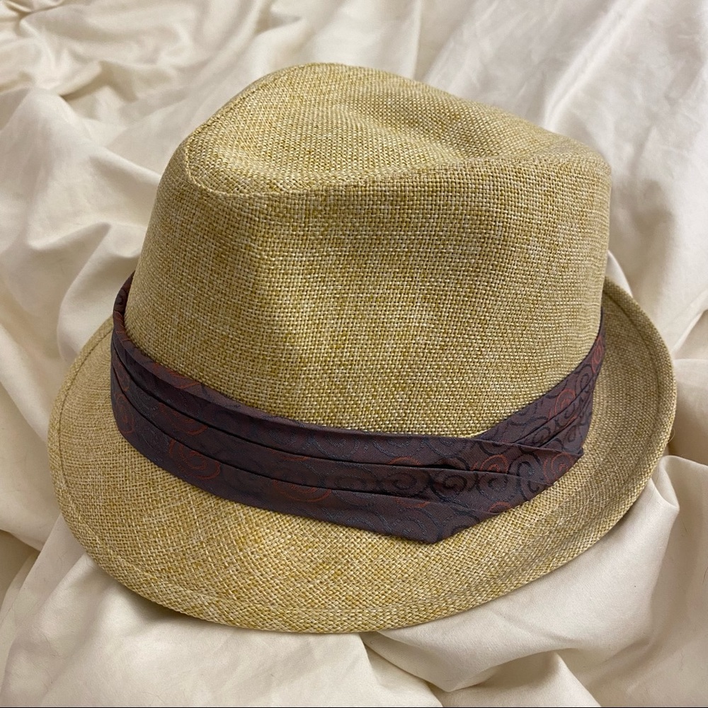 Cappello linen look hat fedora